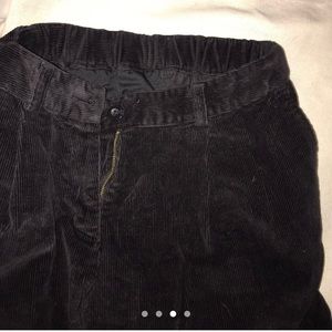 Black corduroy pants